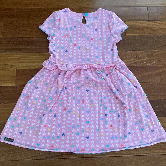 Matilda Jane Size 10 Pink Hearts Dress - Picture 3 of 3